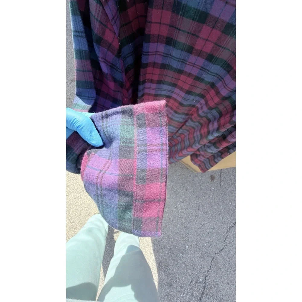 Vintage Disney Minnie Mickey Plaid Nightshirt‎ One Size Cotton 90s